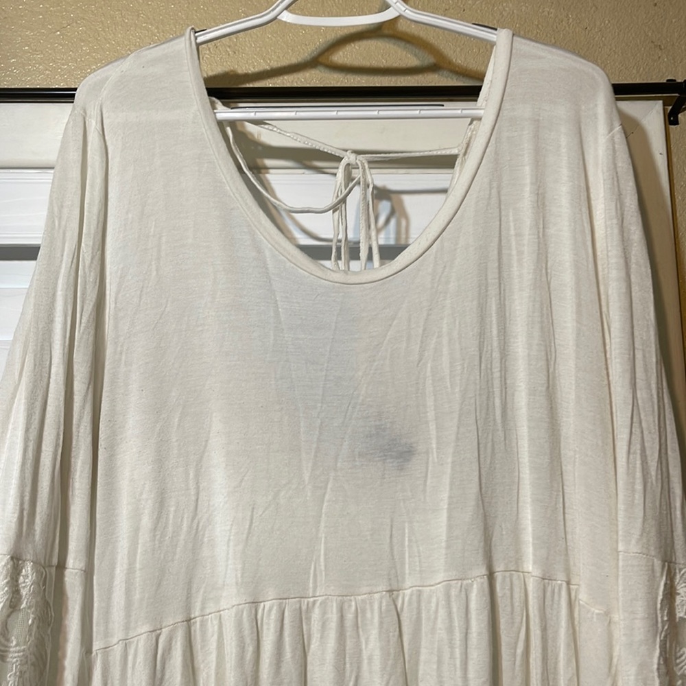 flowy white shirt